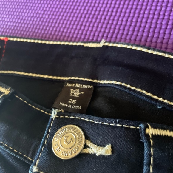 True religion mid rise supper skinny jeans - Picture 3 of 3